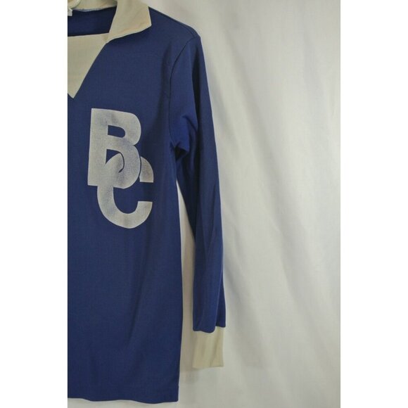 Adidas BC Games VTG Shirt Rugby Soccer Jersey #10 Blue & White Size 34/36 - Picture 3 of 8